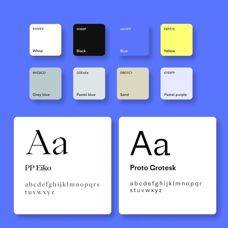 Charte graphique pour site web - projet de refonte