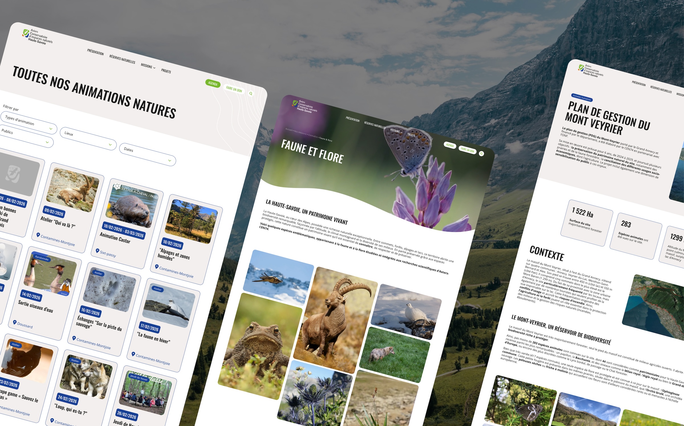 Ateliers UX et Refonte du site Asters CEN 74