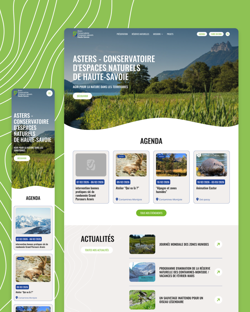 Ateliers UX et Refonte du site Asters CEN 74