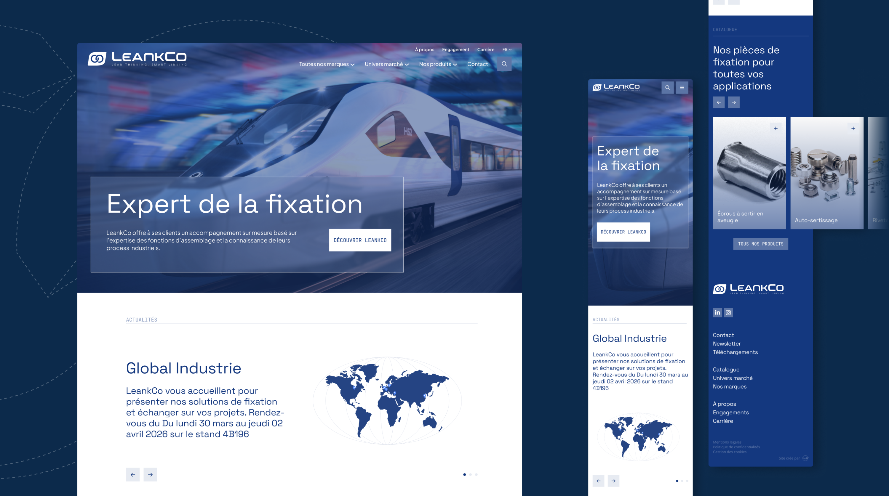 Création site internet pour groupe industriel international